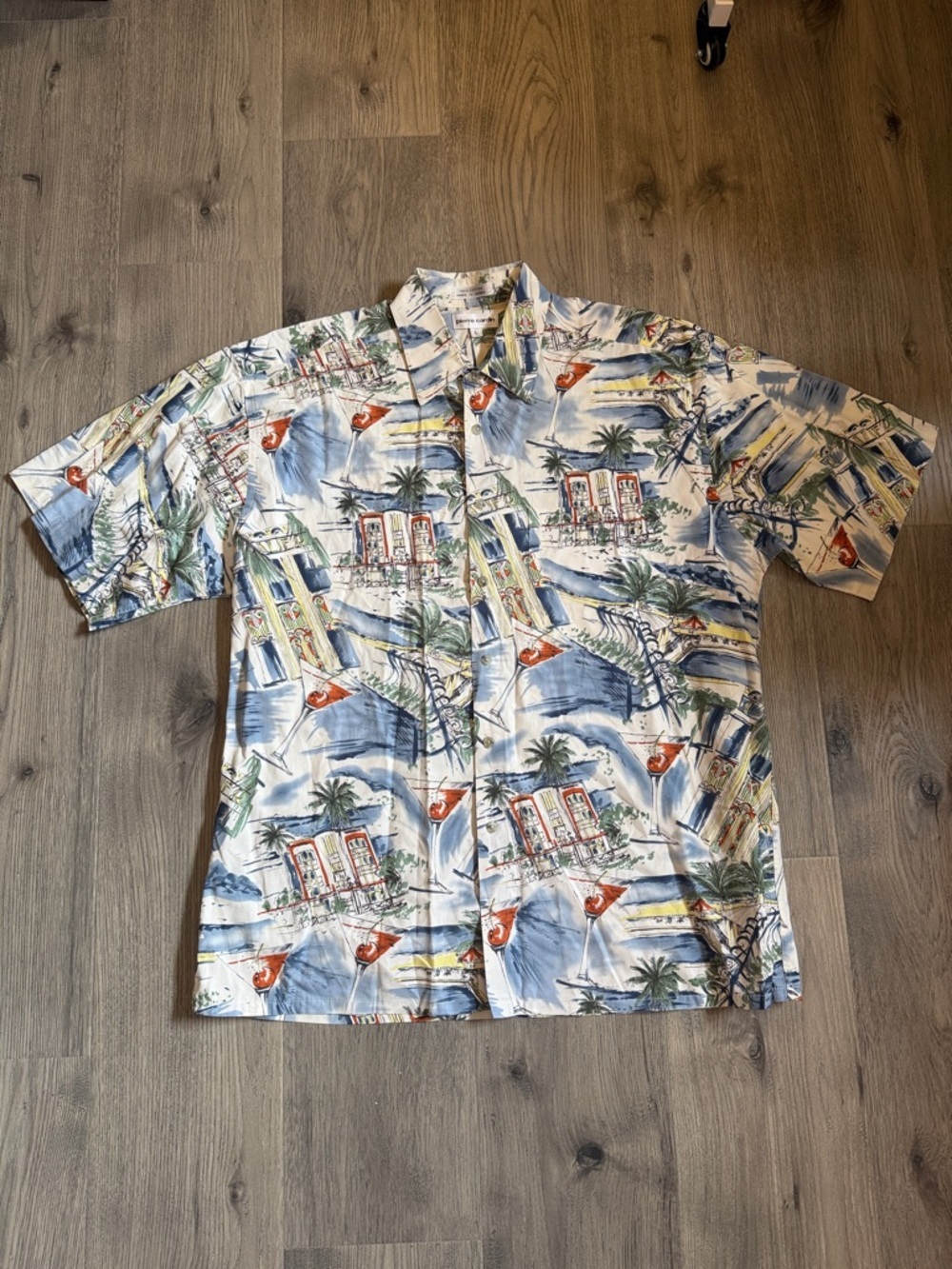 Men's Tropical Print Short-Sleeve Shirt - Multicolor